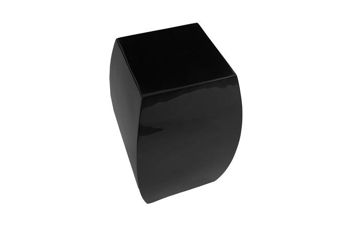 Taba Side Table, Gel Coat Black