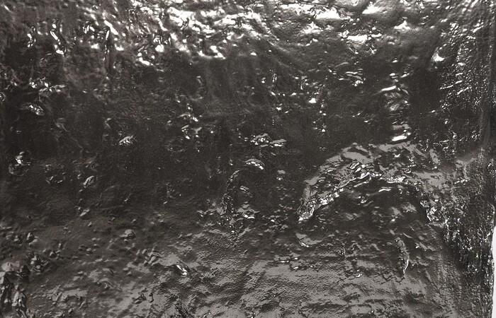 Slate Pedestal, Large, Liquid Silver