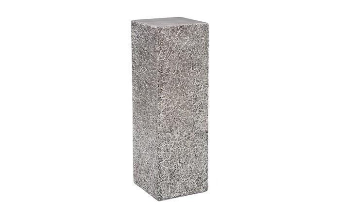 String Theory Pedestal, Silver Leaf, LG