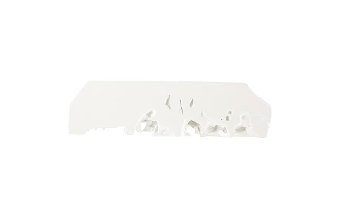 Beau Cast Root Console Table, Gel Coat White 