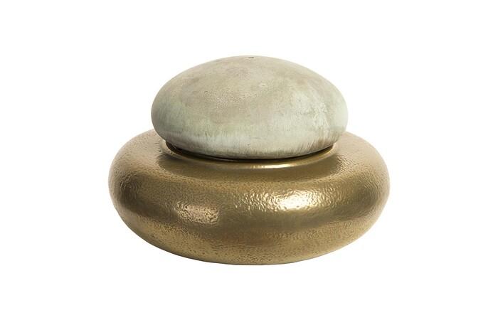 Heian Fountain, SM, Bronze Top, Brase Base