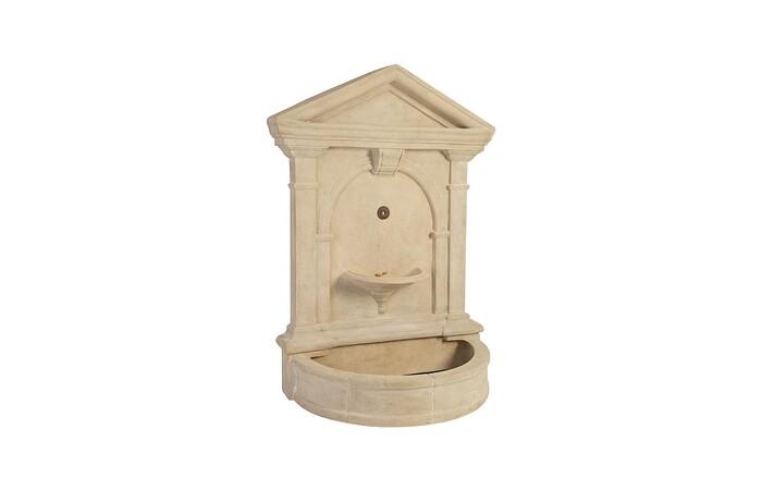 Florentine Fountain, Roman Stone, With Flanges & Spout