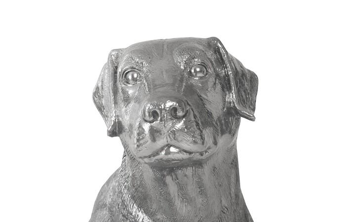 Labrador, Sitting, Liquid Silver