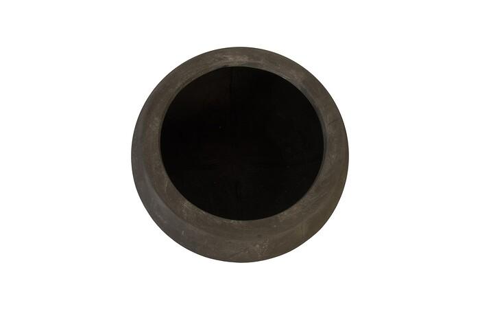 Rounded Planter, Large, Gray