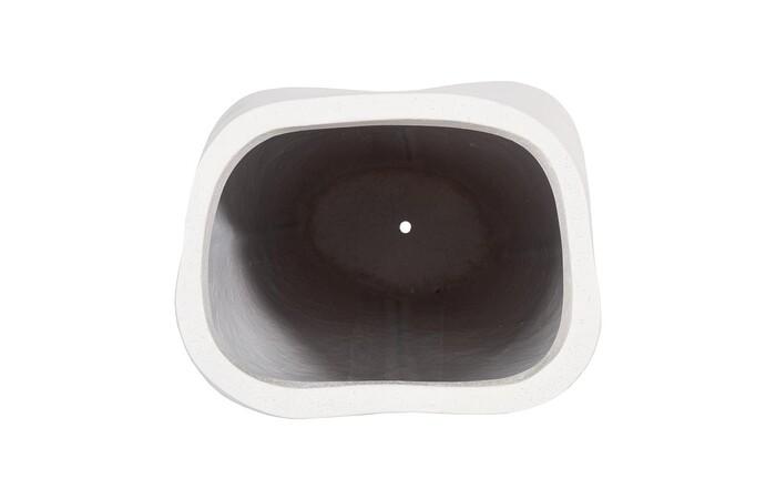 Amorphous Planter, Large, White