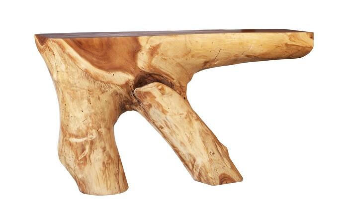 Colossal Bar Console Table, Natural