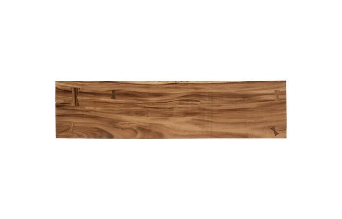 Atlas Console Table, Chamcha Wood, Natural, Metal