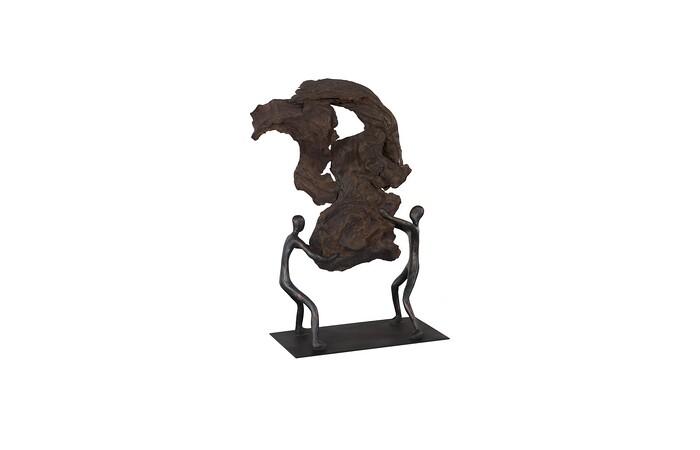 Atlas Tabletop Sculpture, Freeform High Lift, With Base