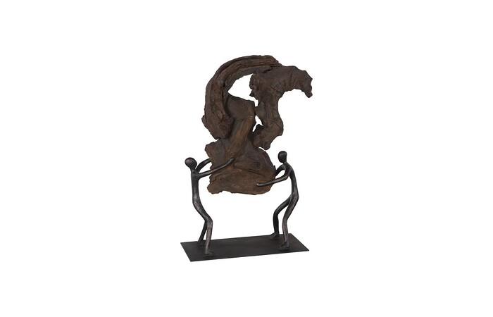 Atlas Tabletop Sculpture, Freeform High Lift, With Base