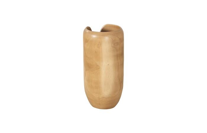 Interval Wood Vase, Natural, Small