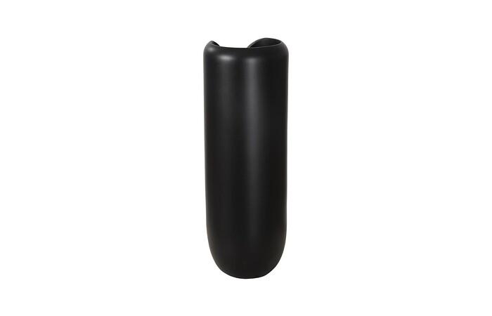 Interval Wood Vase, Black, Large