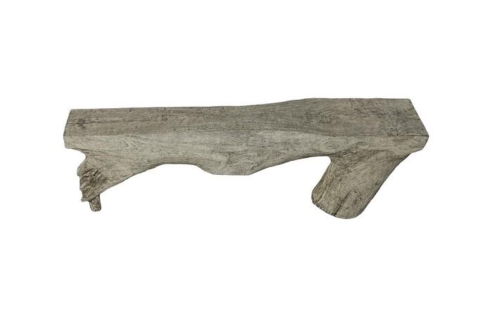 Colossal Bridge Console Table, Gray Stone