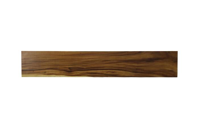 Origins Straight Edge Bench, Natural, Satin Black Legs