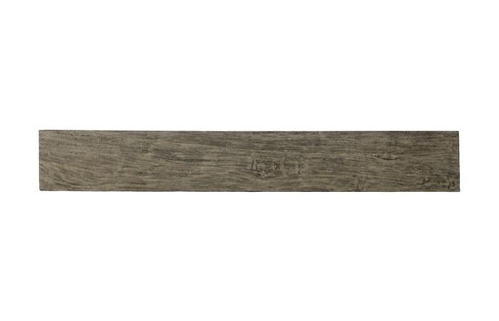 Origins Straight Edge Bench, Gray Stone, Satin Black Legs