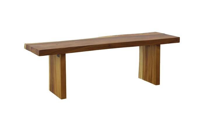 Freeform Bench, Natural, Live Edge
