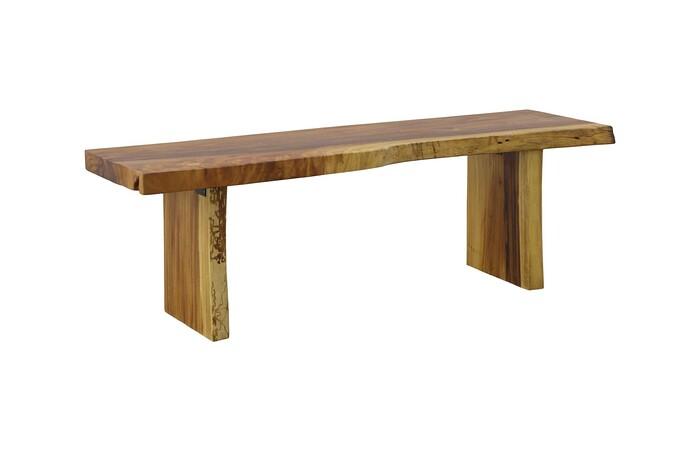 Freeform Bench, Natural, Live Edge