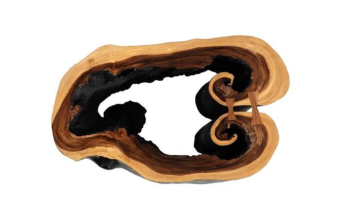 Chasm Coffee Table, Burnt Edge