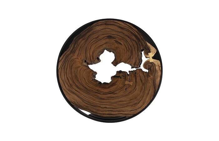 Framed Coffee Table, Round, Open Base, Large