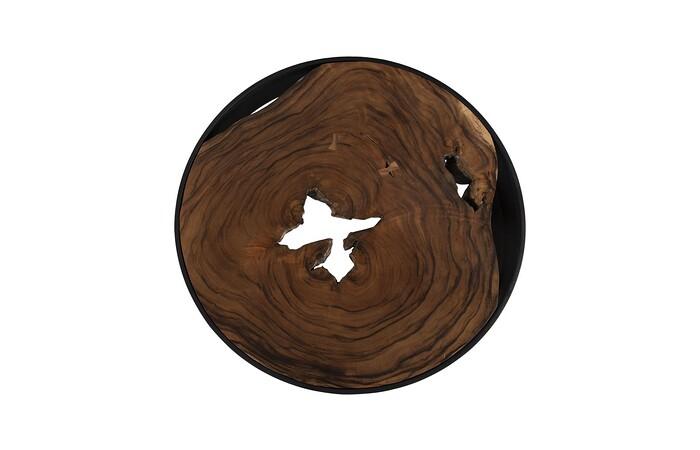 Framed Coffee Table, Round, Open Base, Large