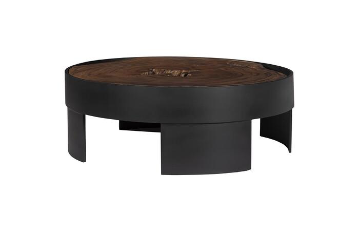 Framed Coffee Table, Round, Open Base, Large