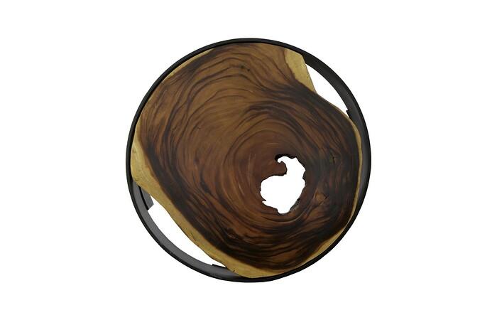 Framed Coffee Table, Round, Open Base