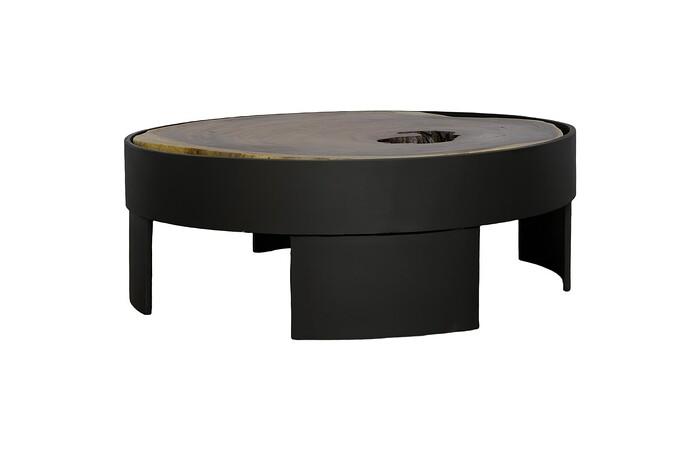Framed Coffee Table, Round, Open Base