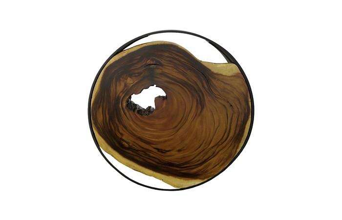 Framed Coffee Table, Round, Open Base, Large