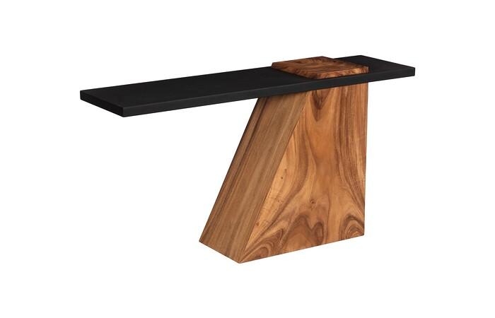 Slant Console, Natural/Black