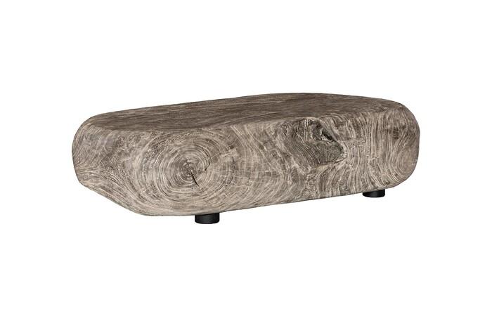 River Stone Coffee Table, Gray Stone