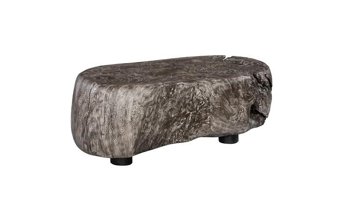 River Stone Coffee Table, Gray Stone