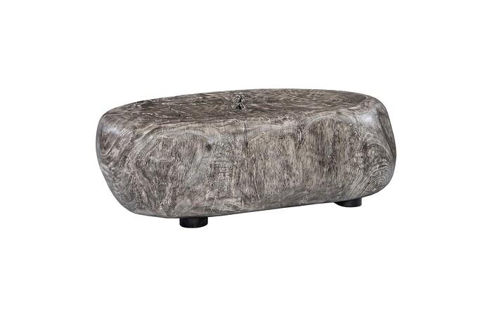 River Stone Coffee Table, Gray Stone