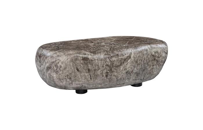 River Stone Coffee Table, Gray Stone