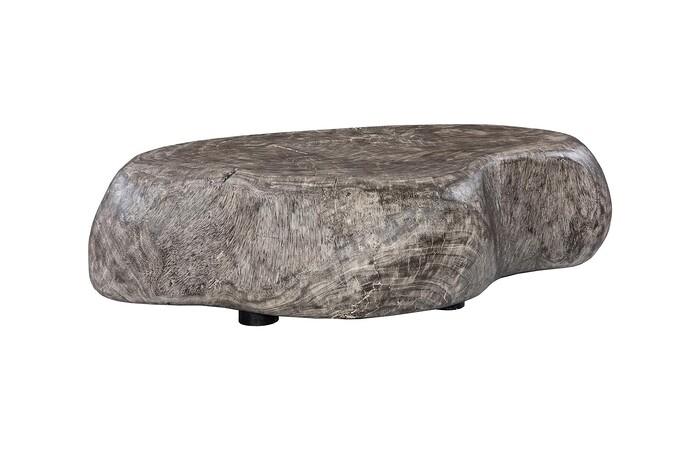 River Stone Coffee Table, Gray Stone
