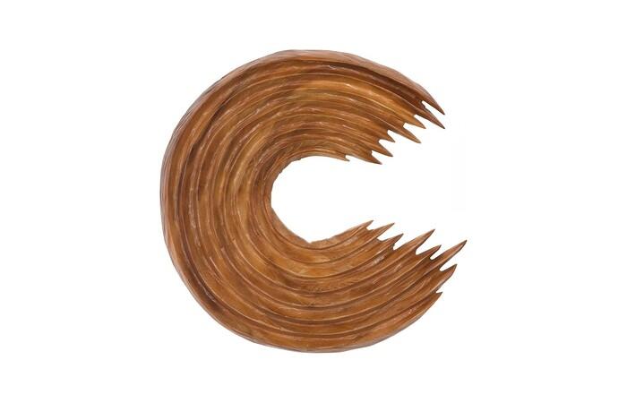Swoop Wall Art, Natural Wood, Small