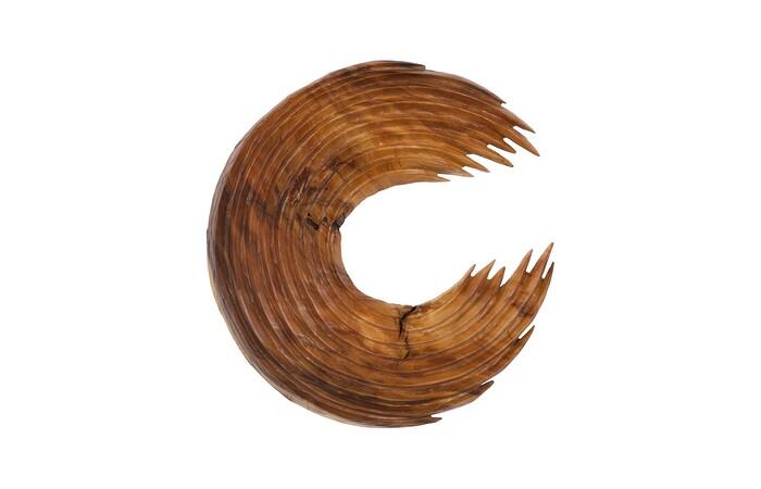 Swoop Wall Art, Natural Wood, Large
