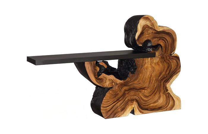 Cantilevered Console Table, Natural