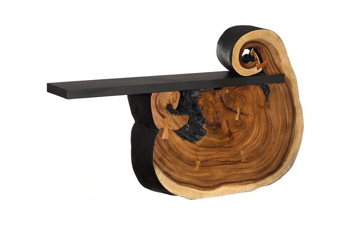 Cantilevered Console Table, Natural