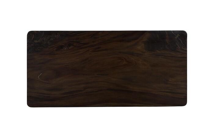 Origins Dining Table, Straight Edge, Ebony Black, Satin Black Legs