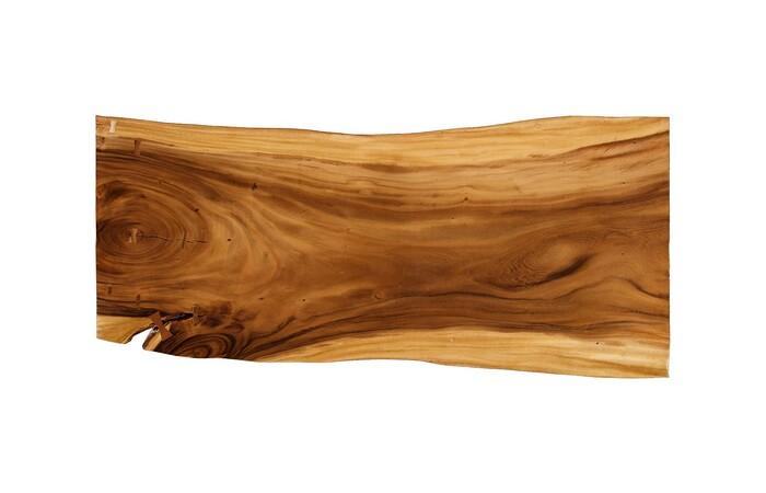 Origins Dining Table, Straight Edge, Natural, Satin Black Legs