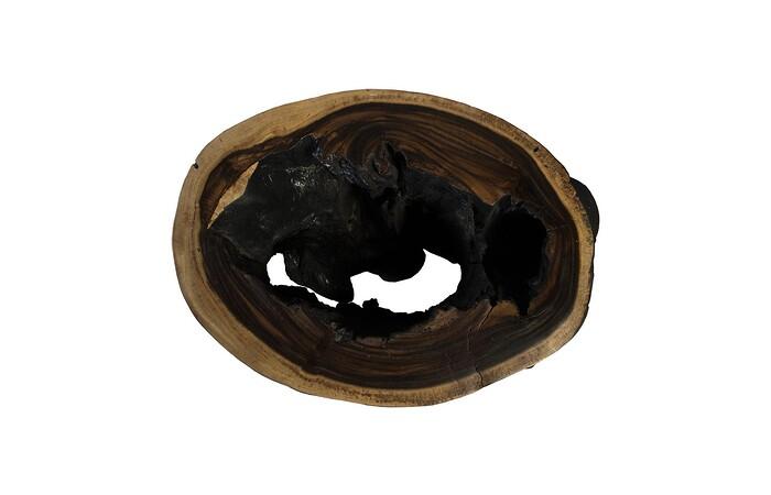 Chasm Side Table, Burnt Edge