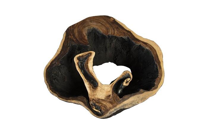 Chasm Side Table, Burnt Edge