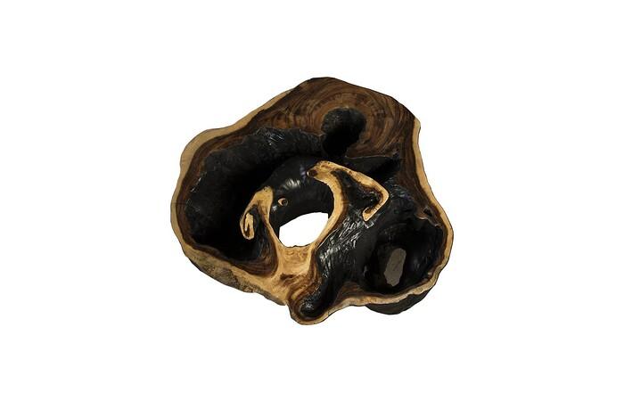 Chasm Side Table, Burnt Edge