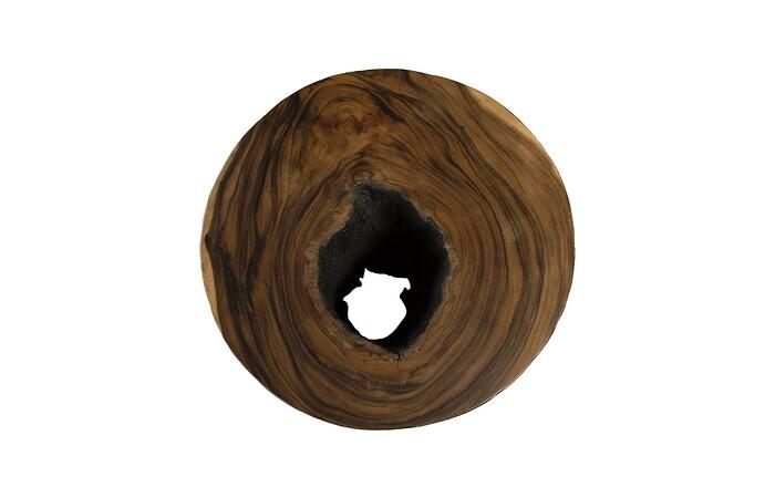 Chamcha Wood Side Table, Burnt Edge