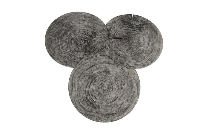 Marley Bar Table, Chamcha Wood, Gray Stone Finish