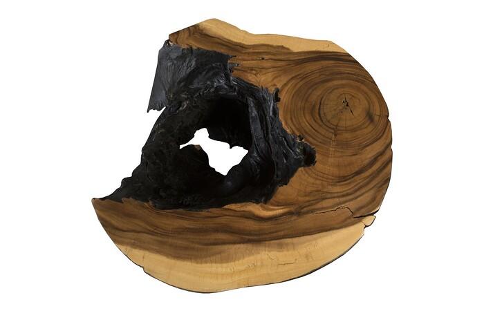 Chasm Side Table, Burnt Edge