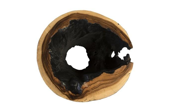 Chasm Side Table, Burnt Edge