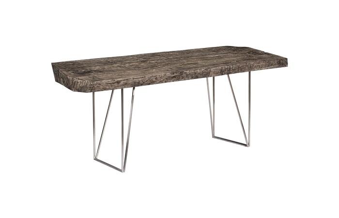Angled Drawing Desk, Gray Stone