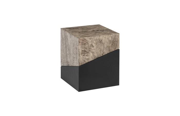 Geometry Stool, Gray Stone