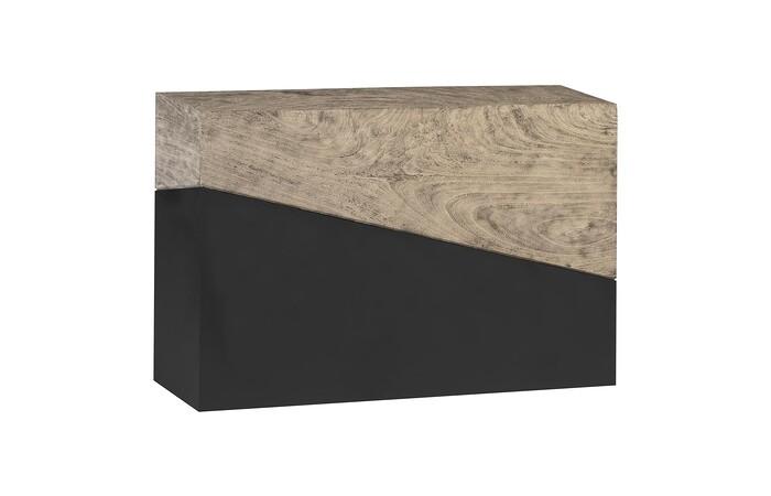 Geometry Console Table, Gray Stone