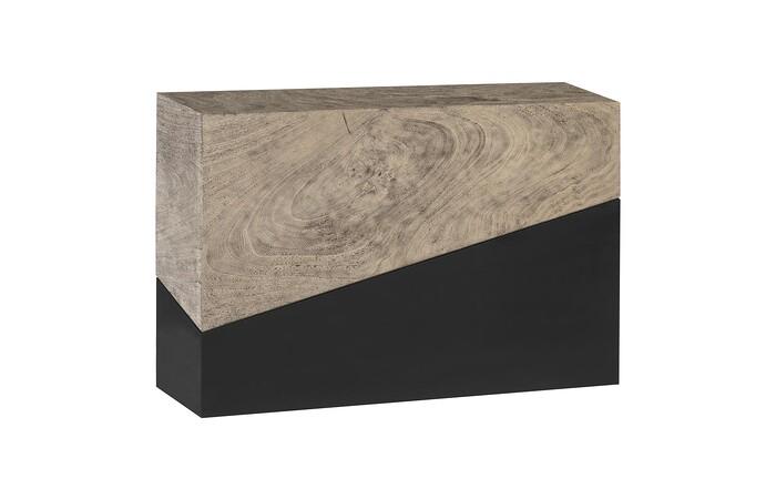 Geometry Console Table, Gray Stone